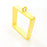 Gold Bezel Base Setting Necklace Blank Mountings Gold Plated Brass (20 mm blank) G6713