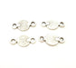 10 Silver Ottoman Signature Connector Antique Silver Plated Charms  10 Pcs (20x10mm)  G6720