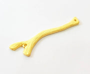 Gold Pendant Tree Branch Connector Gold Plated Connector (60x13mm) G7479