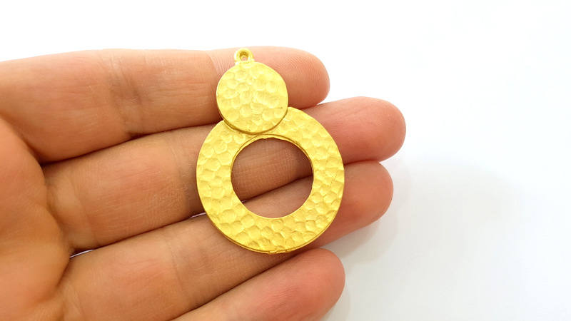 Gold Pendant Gold Plated Pendant (46x32mm)  G7481