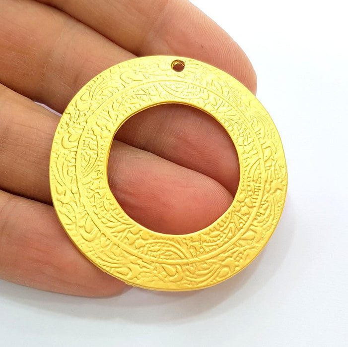 Gold Pendant Gold Plated Pendant (50mm)  G7231