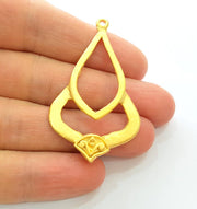 Gold Pendant Gold Plated Connector Pendant (54x33mm)  G7227