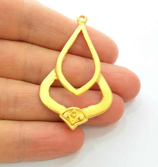 Gold Pendant Gold Plated Connector Pendant (54x33mm)  G7227