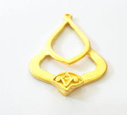 Gold Pendant Gold Plated Connector Pendant (54x33mm)  G7227