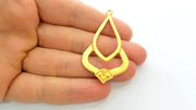 Gold Pendant Gold Plated Connector Pendant (54x33mm)  G7227