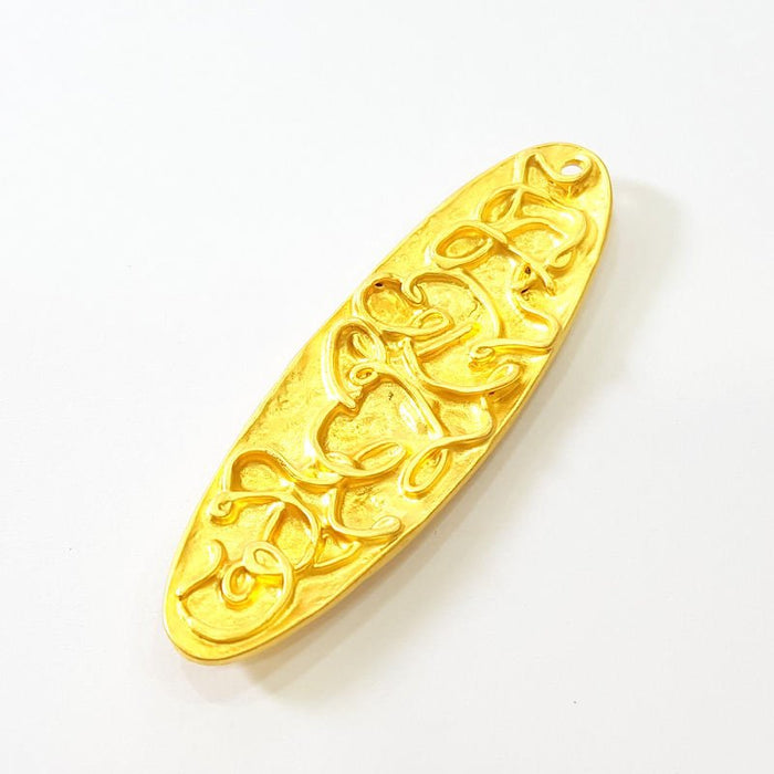 Gold Pendant Gold Plated Pendant (62x20mm)  G7483