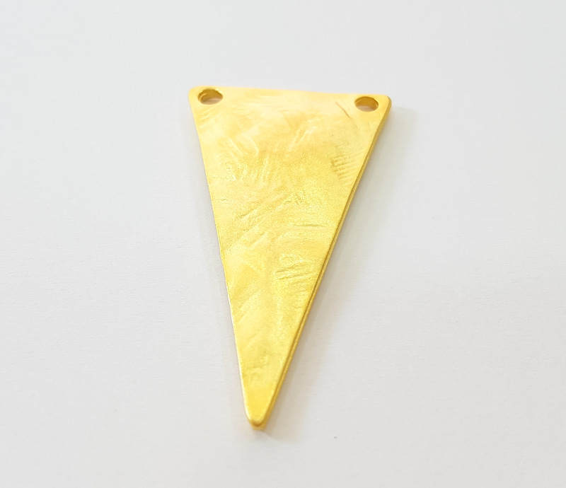 Gold Pendant Gold Plated Triangle Pendant (42x23mm)  G7484