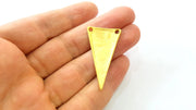 Gold Pendant Gold Plated Triangle Pendant (42x23mm)  G7484
