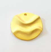 2 Gold Charms Gold Plated Charms (28mm)  G7492