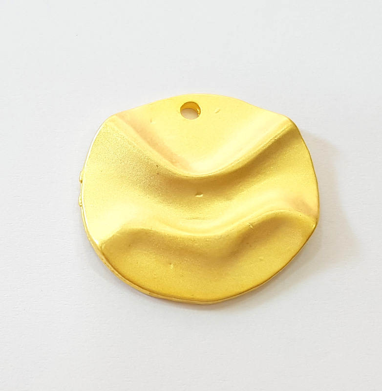 2 Gold Charms Gold Plated Charms (28mm)  G7492