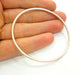 Silver Large Circle Connector Pendant Round Antique Silver Plated (68mm) G7503
