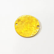 2 Raw Brass Charms Tag  22mm G7509