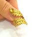 Raw Brass Ring Blank Bezel Settings Cabochon Base Mountings Adjustable (6mm blank ) G7510