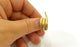 Raw Brass Ring Blank Bezel Settings Cabochon Base Mountings Adjustable (1mm blank ) G7514