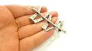 Silver Pendant Antique Silver Plated Pendant (75x46mm) G7528