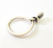 Silver Knot Charms Antique Silver Plated Charms (38x24mm) G7535