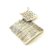 2 Silver Pendant Antique Silver Plated Pendant (55x35mm) G12923