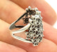 Silver Ring Blank Ring Settings Ring Bezel Base Cabochon Mountings Adjustable (for 2mm stone tiny blanks) Oxidized Silver Plated Brass G6737