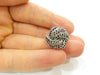 Silver Ring Blank Ring Settings Ring Bezel Base Cabochon Mountings Adjustable (for 2mm stone tiny blanks) Oxidized Silver Plated Brass G6742