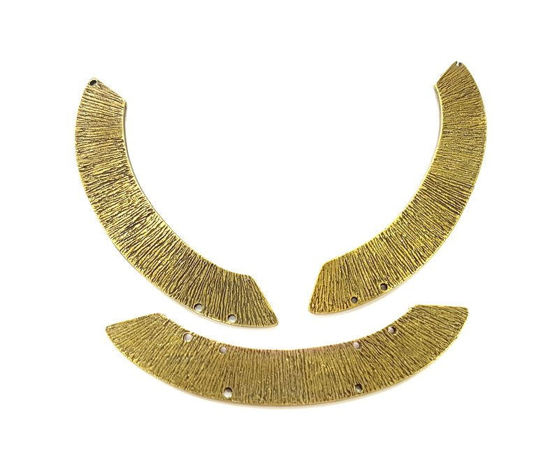 Necklace Set Antique Bronze Collar Necklace Pendant Connector 3 Piece Findings G6795