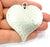 10 Pcs Antique Silver Large Heart Hammered Pendant Medallion  (65x58mm) Antique Silver Plated G12291