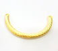 Gold Bracelet Component Gold Plated Pendant (68x7mm)  G6816