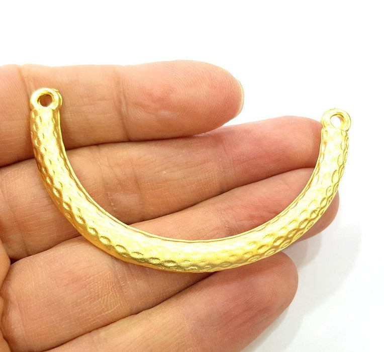 Gold Bracelet Component Gold Plated Pendant (68x7mm)  G6816