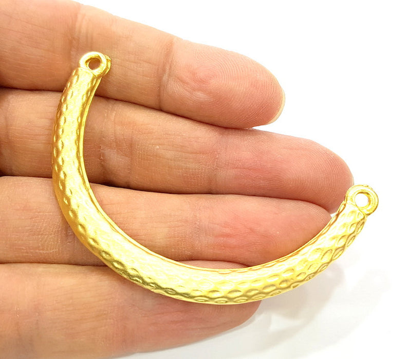 Gold Bracelet Component Gold Plated Pendant (68x7mm)  G6816