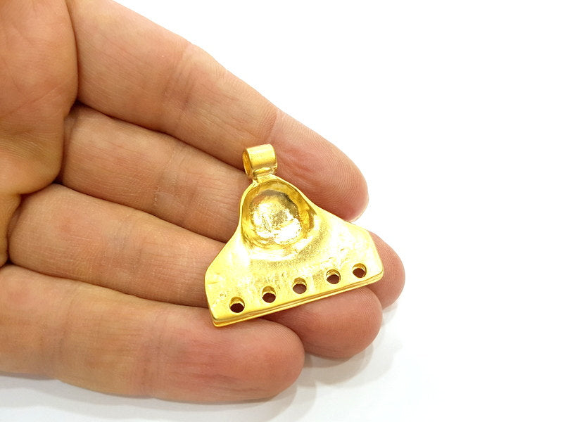 Gold Pendant Gold Plated Connector Pendant (35x34mm)  G8415