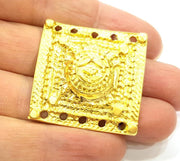 Gold Pendant Gold Plated Connector Pendant (36x36mm)  G6820