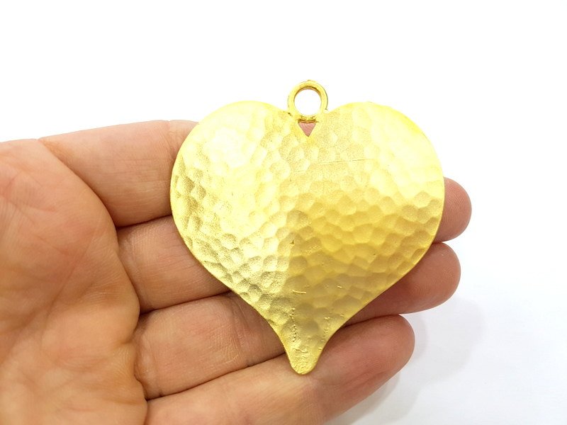 Gold Pendant Heart Pendants Gold Plated Pendant (62x60mm)  G6861