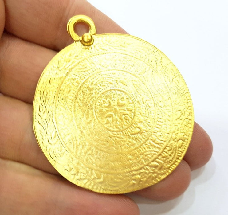 Gold Pendant Gold Plated Pendant (52mm)  G6823