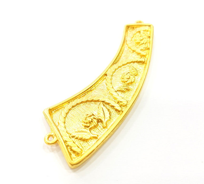 Gold Pendant Gold Plated Connector Pendant (70x22mm)  G6826