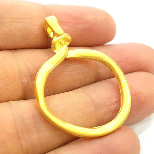 Gold Pendant Gold Plated Connector Pendant (43x31mm)  G6845