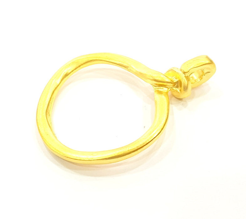 Gold Pendant Gold Plated Connector Pendant (43x31mm)  G6845