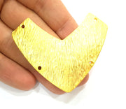 Gold Pendant Gold Plated Connector Pendant (65x31mm)  G6849