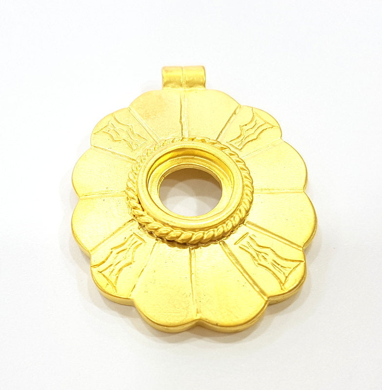 Gold Pendant Gold Plated Pendant (49x36mm)  G6853