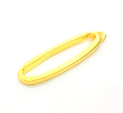 2 Gold Pendant Gold Plated Pendant (44x12mm) G6870