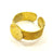 Raw Brass Ring Blank Bezel Settings Cabochon Base Mountings Adjustable (10mm blank ) G6878