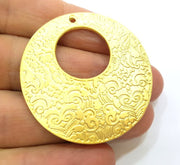 Gold Pendant Gold Plated Tribal Pendants Medallion Pendant (42mm)  G6794