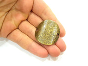 2 Antique Bronze Pendant  Necklace Connector (39x36mm) G6882
