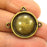 5 Antique Bronze Pendant Necklace Connector (19mm) G6883