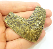 Antique Bronze Pendant  Necklace Connector (65x35mm) G6885