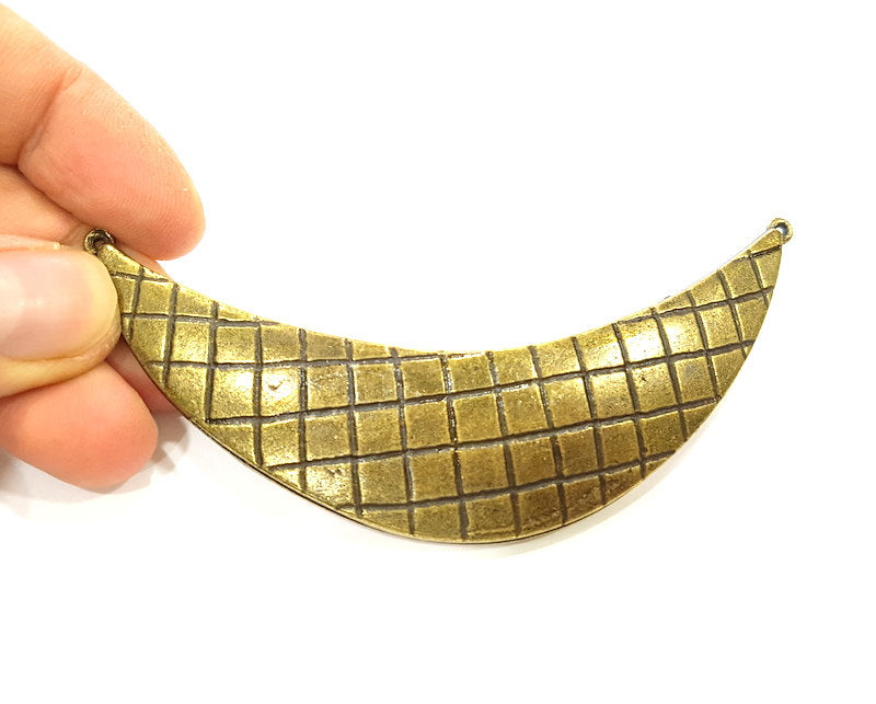 Antique Bronze Pendant Antique Bronze Collar Pendant  (108x26mm) G6889