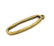 4 Antique Bronze Pendant Antique (44x12mm) G6897