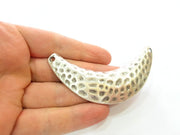 Silver Pendant Antique Silver Collar Pendants Antique Silver Plated Pendants (89x25mm)  G6911