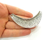 Silver Pendant Antique Silver Collar Pendants Antique Silver Plated Pendants (89x25mm)  G6911