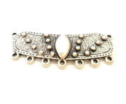 2 Triblal Pendant Connector Antique Silver Pendant (54x16mm) G6912