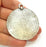 Silver Pendant Antique Silver Plated Tribal Pendants Ethnic Pendant (52mm) G8416