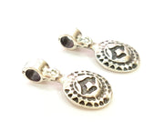 6 Tribal Charms Ethnic Charms Antique Silver Plated Charms (28x14mm) G6934